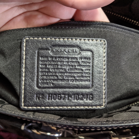 Coach black belted large bag - Picture 6 of 7